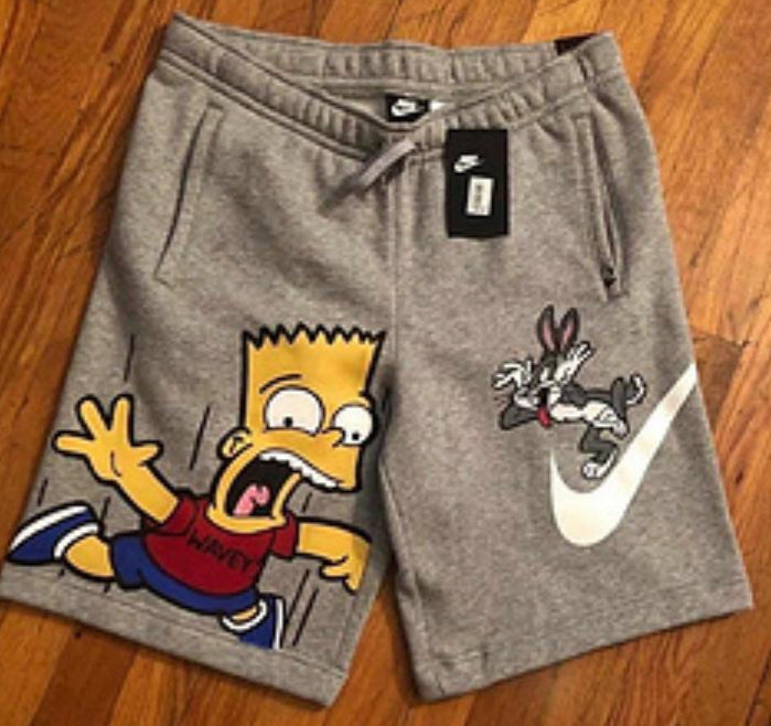 Nike shorts with cartoons on them Clearance