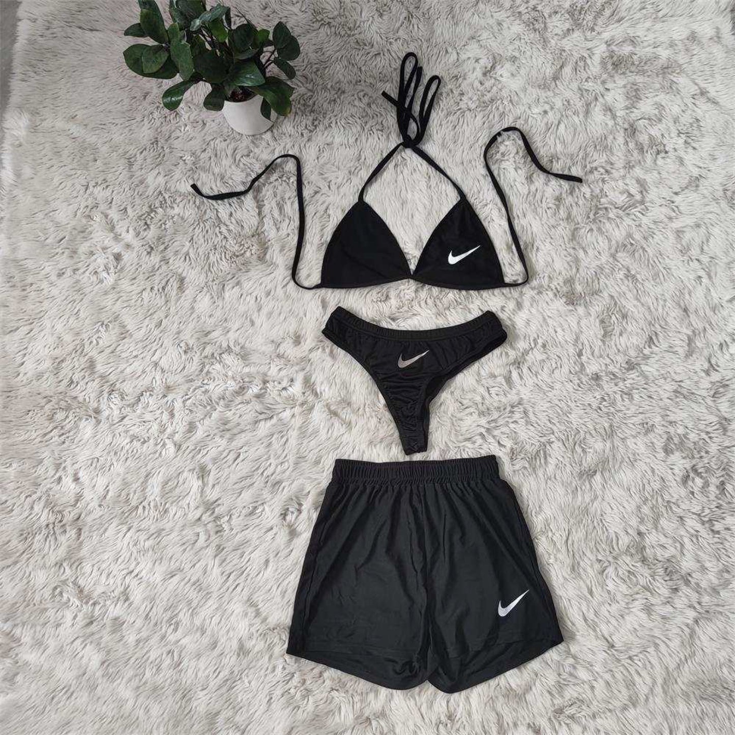 Nike 3 piece swim suit